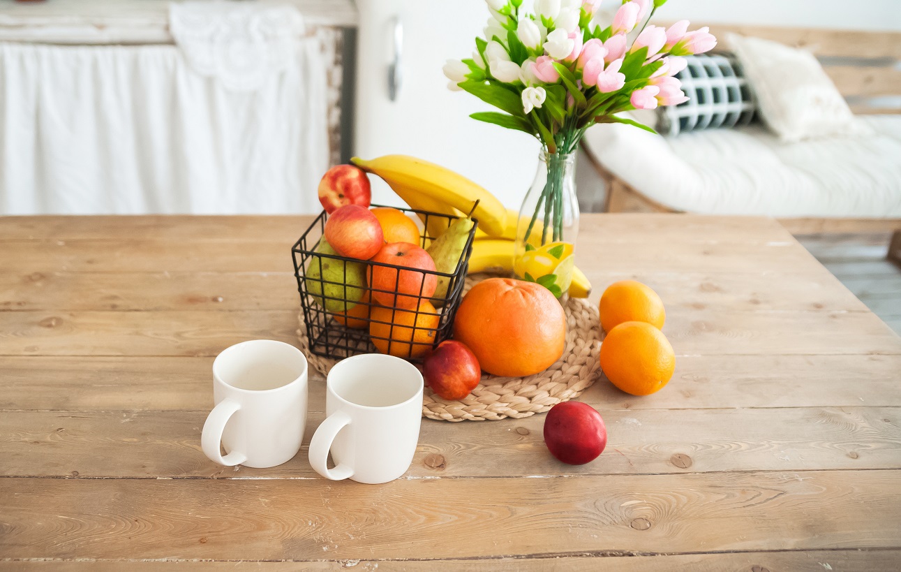 Offering fresh fruits for guests is a nice touch